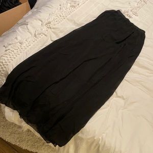 See through maxi skirt